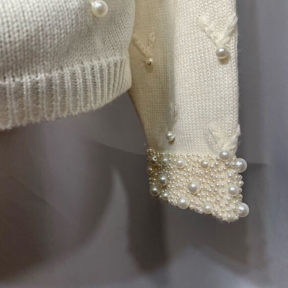 Vintage Pearl Cream Sweater - Picture 10 of 14